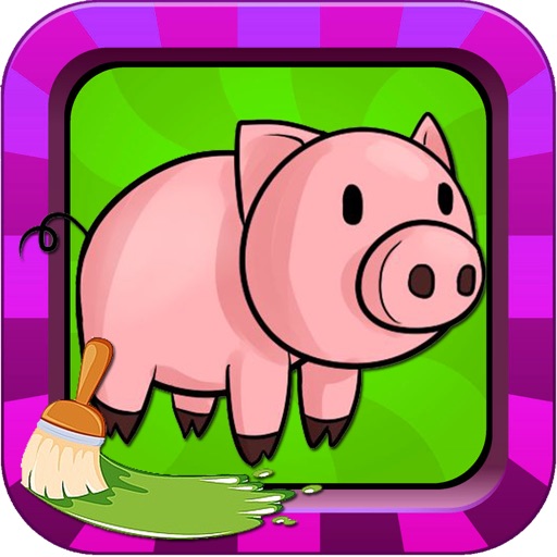 Coloring For Toodlers Free Piggy Pig Icon