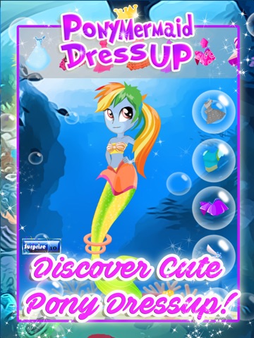 Mermaid Pony Dress Up Games for My Little Girls screenshot 4
