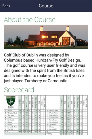Golf Club of Dublin screenshot 2