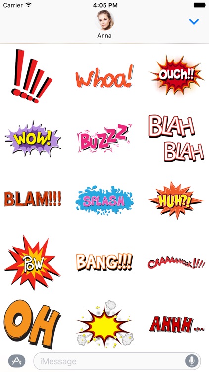 Comic book Greetings: Color chat bubble stickers screenshot-4