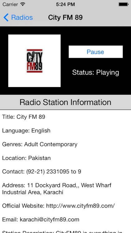 Pakistan Radio Live Player (Islamabad / Urdu / پاکستان ریڈیو / اردو) screenshot-4