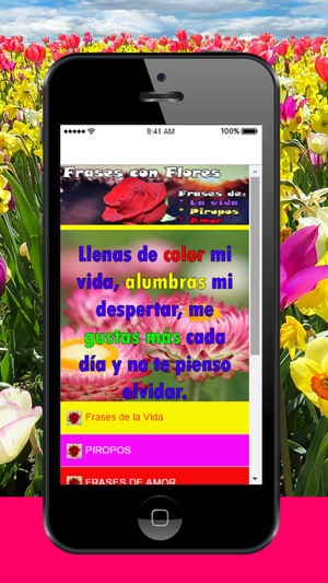 Frases con Flores - Textos con Rosas: he