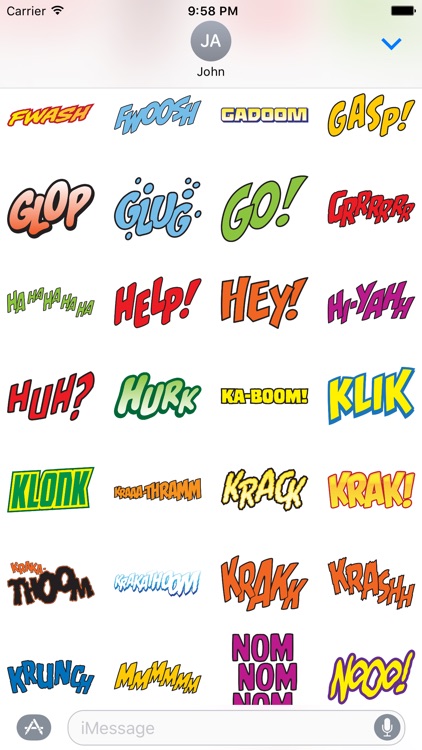 Comic Stickers Pack