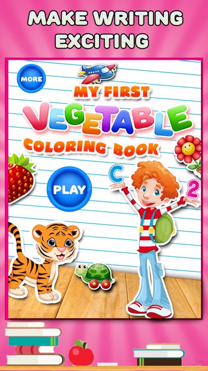 My First Vegetable Coloring Book - Veggie Learning