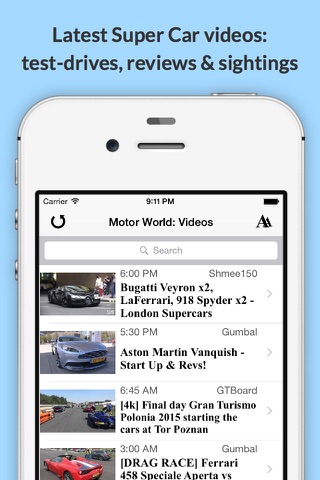 Motor World: Latest Super Car Reviews, Videos, Photos & News! screenshot 3