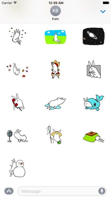 Weird long leg rabbit 2 - Stickers for iMessage