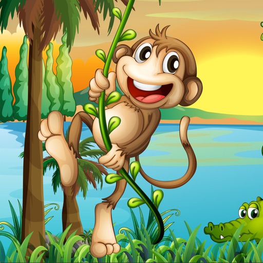 Monkeys & Animals Color & Scratch Game for kids and toddlers iOS App