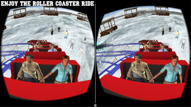 VR Roller Coaster Ride: Winter Amusement Park Pro