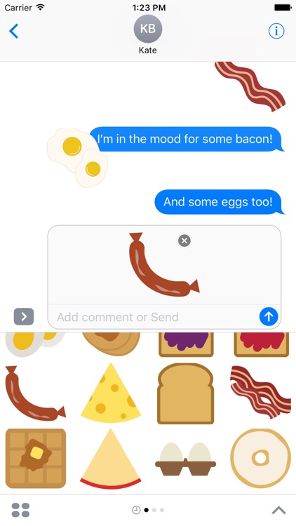 Breakfast Sticker Pack for iMessage screenshot-4