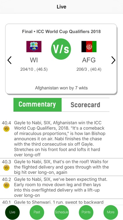 Cricket Cup 2018 Live Pro