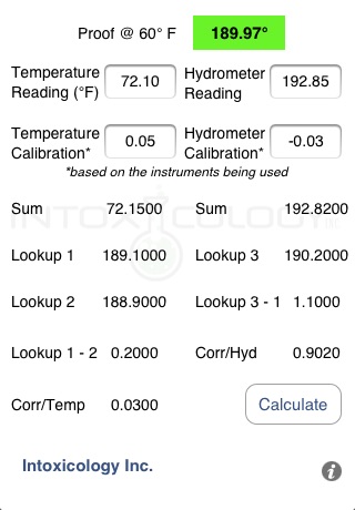 Spirits Proofing Calculator screenshot 3