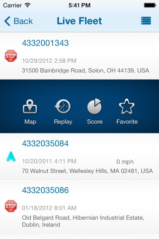 Fleetmatics screenshot 2