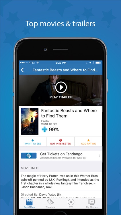 Movies by Flixster, with Rotten Tomatoes