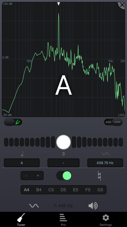 n-Track Tuner free: tune your guitar,bass,ukulele