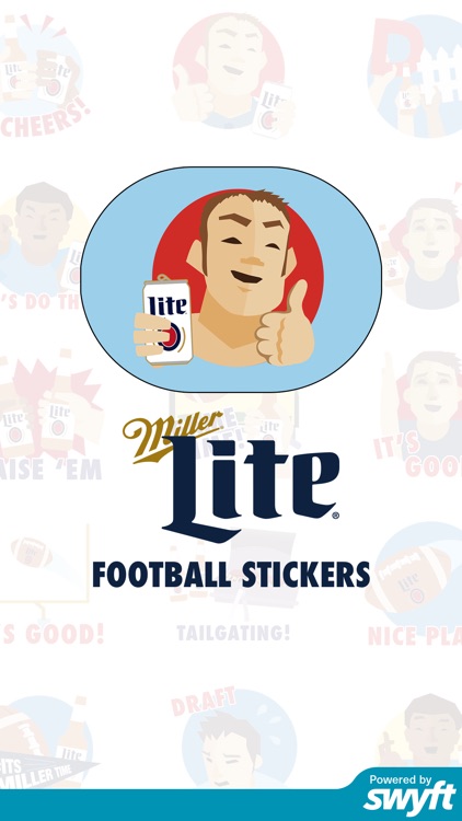 Football Stickers by Miller Lite
