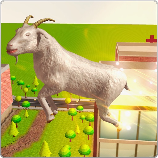 Flying Angry Goat Simulator 3D icon