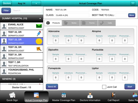 PocketWISE Sales Force Effectiveness (SFE) screenshot 4