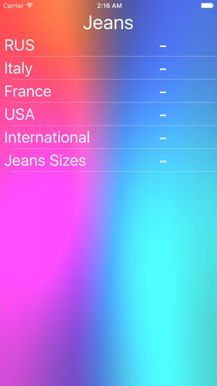 Clothing Size Converter screenshot-4