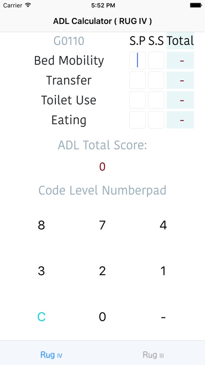 ADL Calc