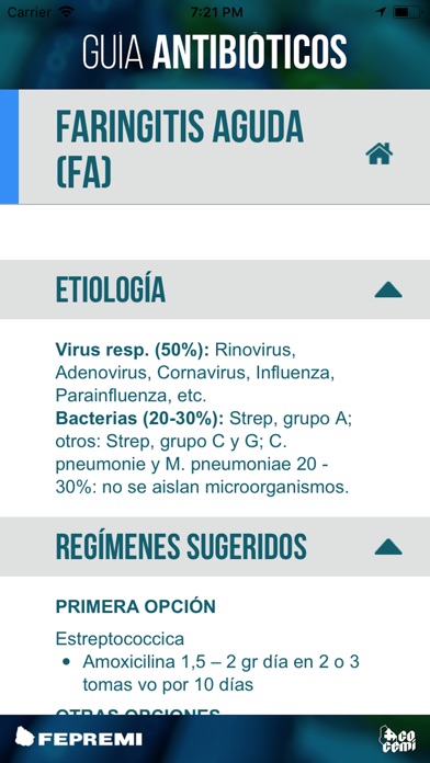 Guía de Antibióticos - FEMI screenshot 4