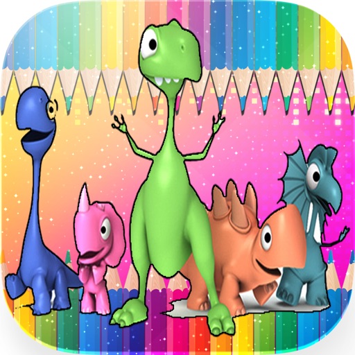 Animals Dino Coloring Book - Education Painting For Kids Toddlers And Preschoolers Kindergarten Learn Game
