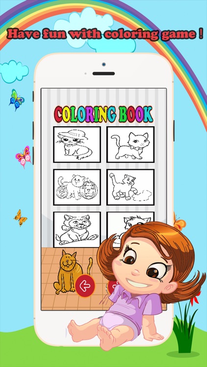 Cat Coloring Book Play Educational Toddler Games screenshot-3