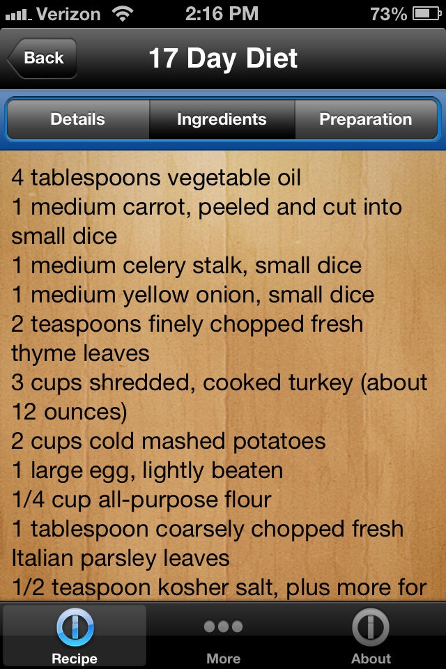 Healthy Food Recipes for the 17 Day Diet Free screenshot 4
