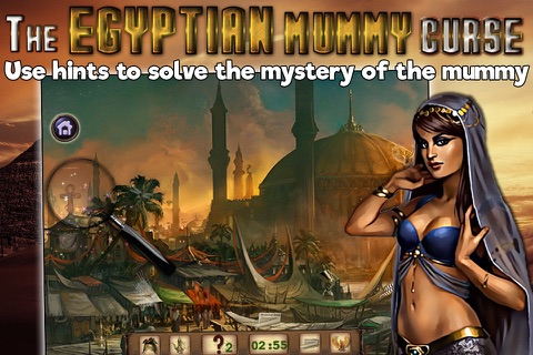 The Egyptian Mummy Curse - Egypt Hidden Objects Mystery screenshot 3
