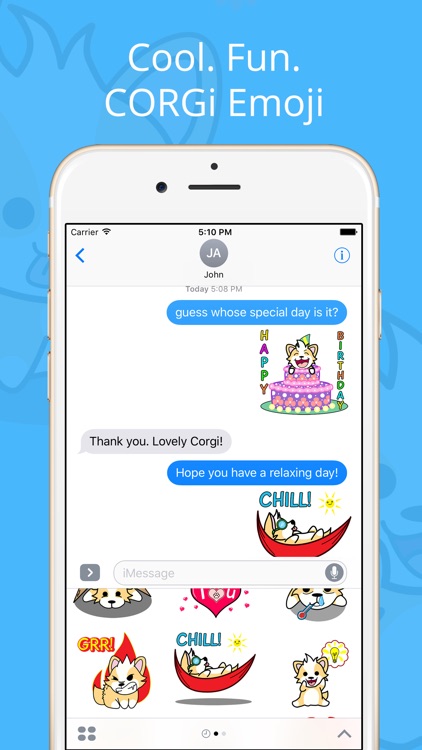 CORGi Stickers for iMessage screenshot-4