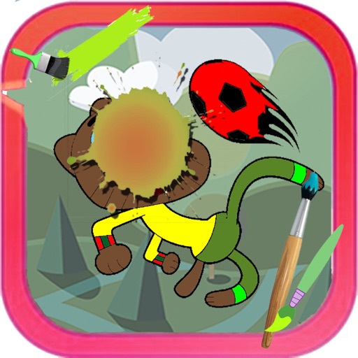 Paint For Kids Game Gumball Version iOS App
