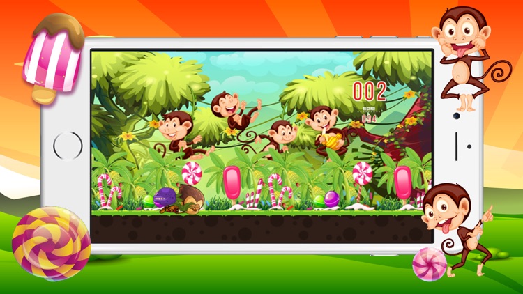 Fruit candy monkey junior animals runner for kids screenshot-4