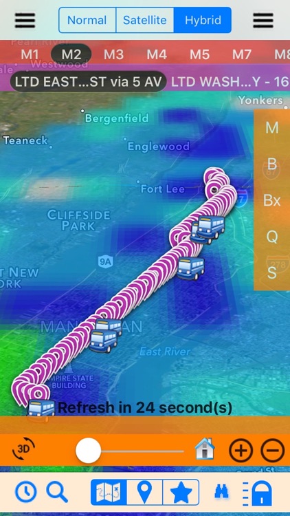 Bus NYC 3D with NOAA Radar Free