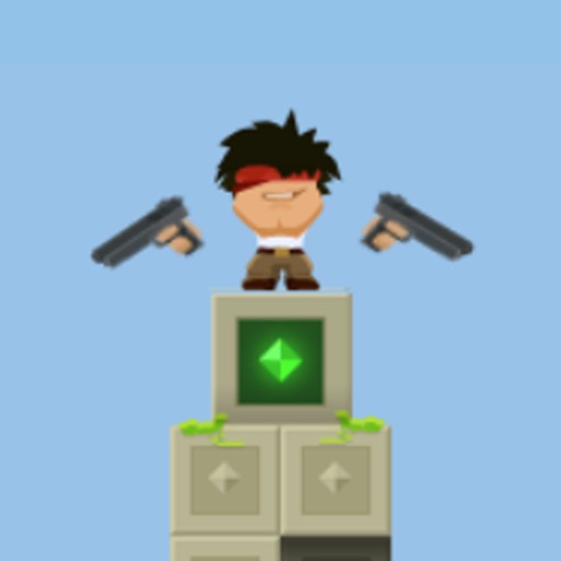 Double gun fighter-go shooting icon