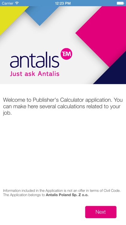 Publisher's Calculator