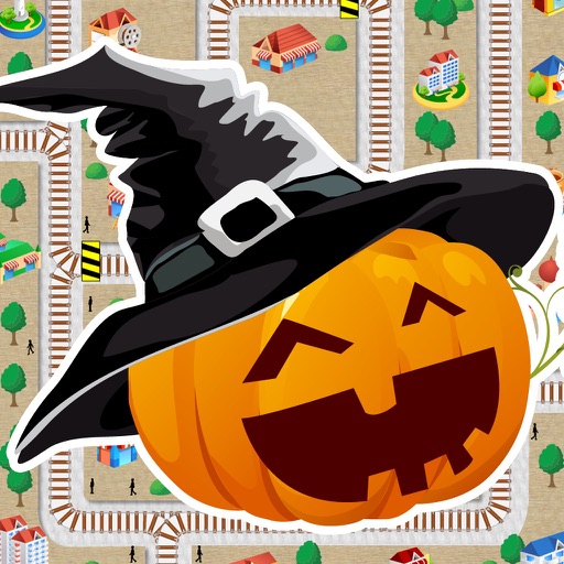 A Happy Halloween in the City Traffic icon