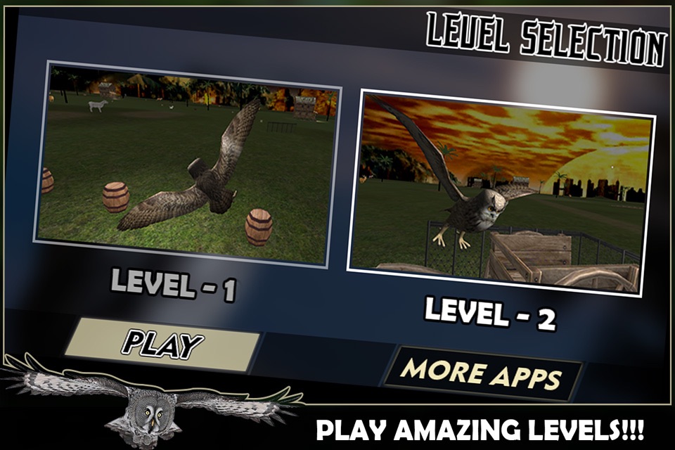 Wild Owl Flying Simulator 3D screenshot 4