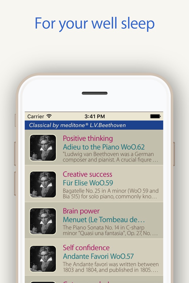 Relax Classic "L.v.Beethoven" by meditone® screenshot 2