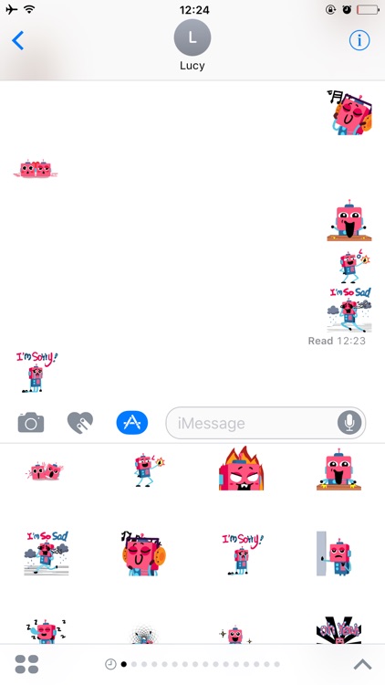 Robot Sticker Factory - Animated GIF for iMessage