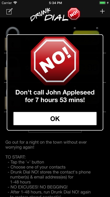 Drunk Dial NO! Block Mistakes!