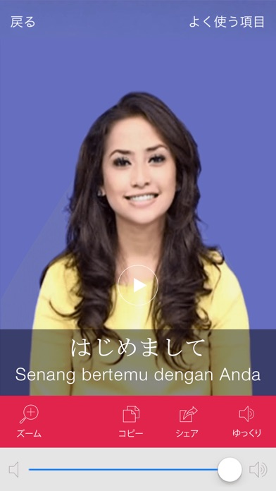 インドネシア語ビデオ辞書　-　翻訳機能・学... screenshot1