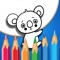 Coloring pages book for kids is game full of animals such as lion, tiger, elephant, parrot etc