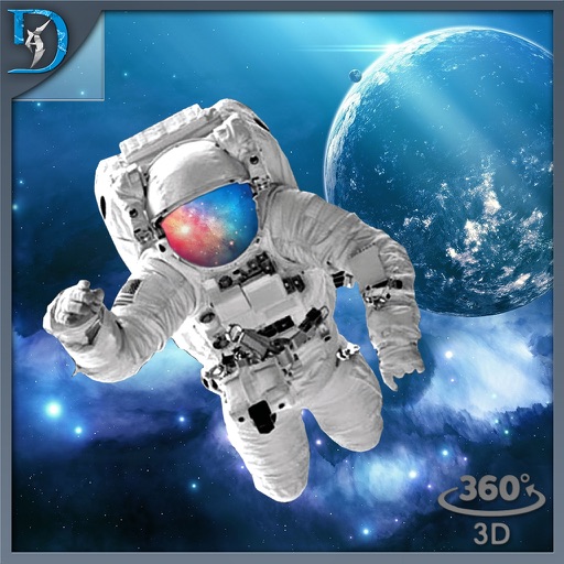 VR-Space Visit 3D Icon