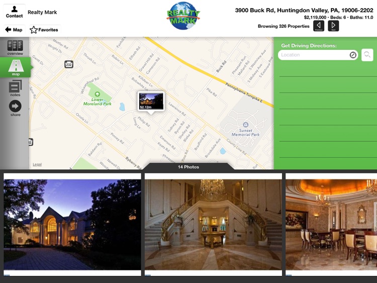 RealtyMark Property Search for iPad