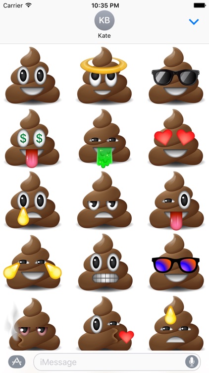 Poop Emoji Stickers