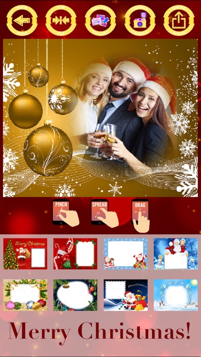 Merry Christmas photo frames - create cards screenshot 4