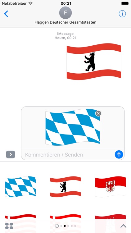 Flaggen Deutscher Gesamtstaaten Stickers