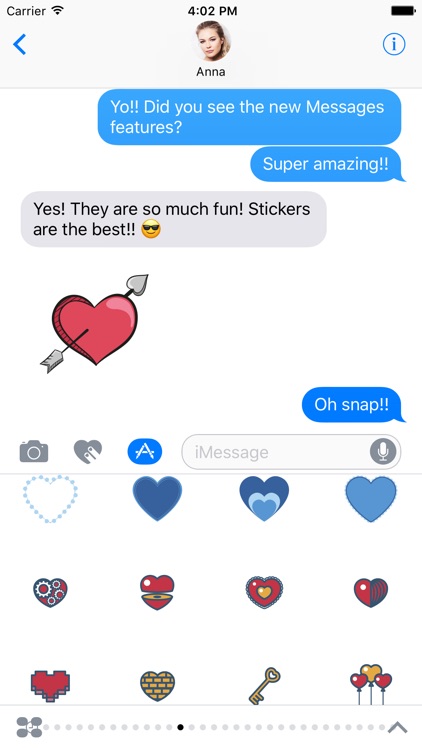 Hearts Sticker Pack for iMessage