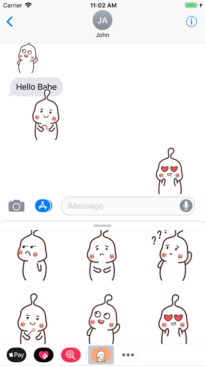 Little Boy Animated Stickers