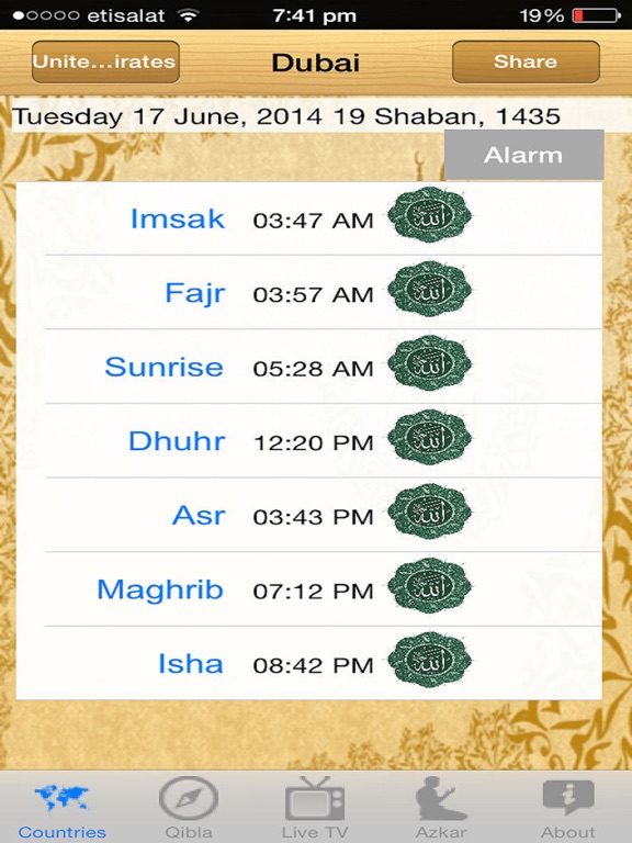 World Prayer Time iPad World Prayer Time iPad