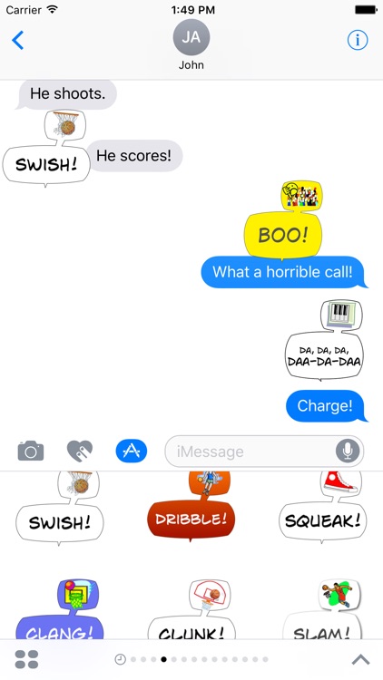 Swish! Sports Sounds Comic Bubbles